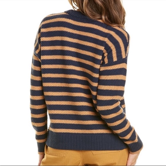 Madewell NWT Striped Pickford chunky knit boxy oversized pullover sweater - Picture 10 of 10
